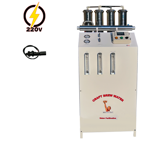Craft Brew 8000 E-series float switch controlled reverse osmosis system.