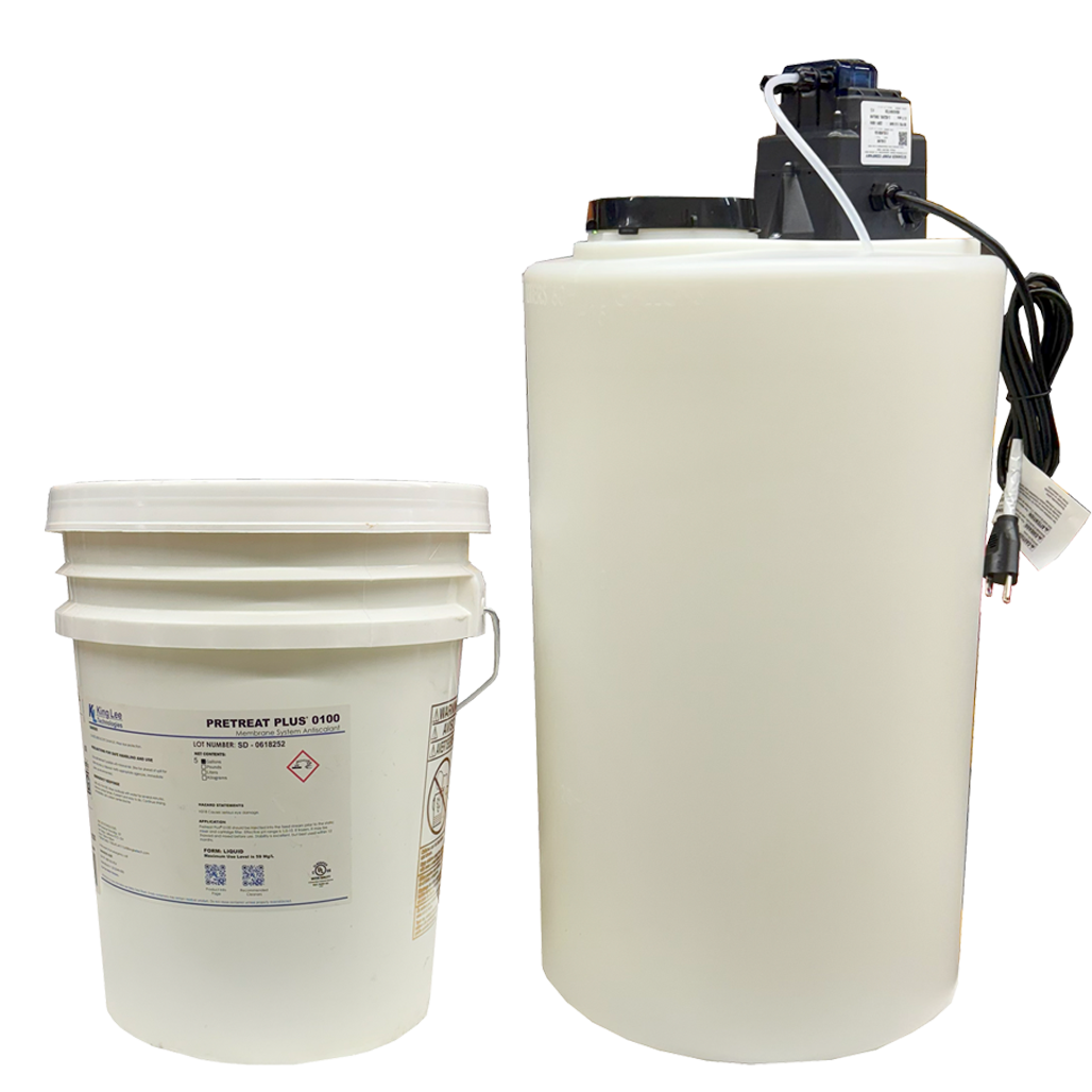 15 Gallon Anti-Scalant System with Stenner 110v  ECON Pump and 5 Gallons of Pre-Treat 0100