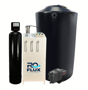 RO FLUX 2000 GPD Whole House Reverse Osmosis System with Scala1 Pump and 165 Gallon Tank