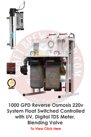 Craft Brew 1000 220v Float Switch Controlled Brewing System