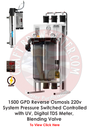Craft Brew 1500 220v Pressure Switch Controlled Brewing System