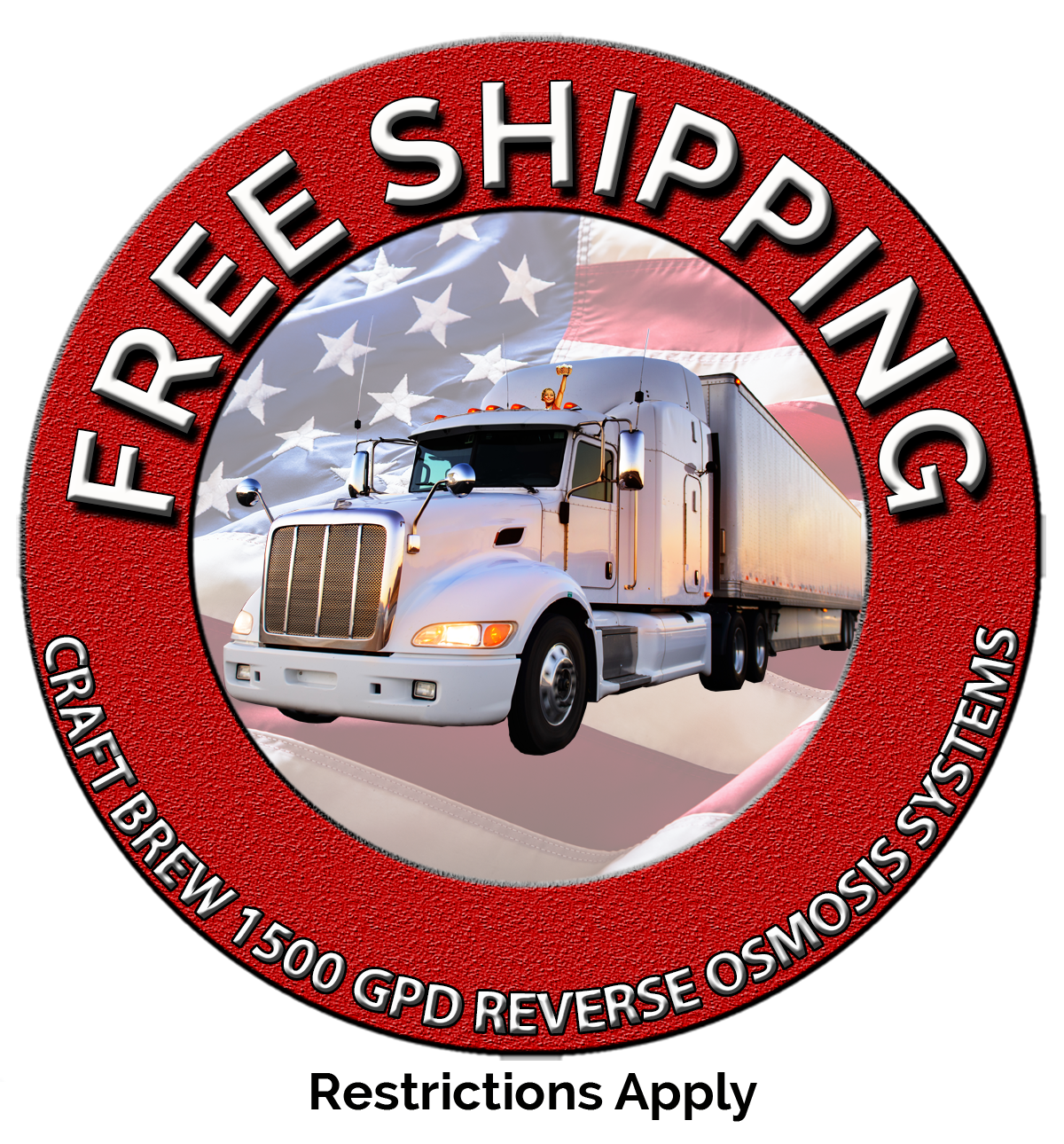 Free Shipping on all 1500 GPD RO