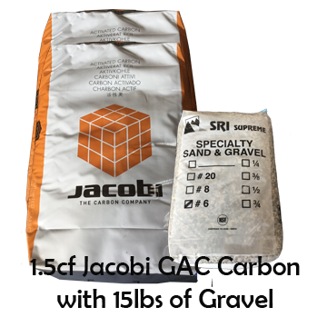 1.5CF of Jacobi GAC Carbon with 15lbs of Gravel