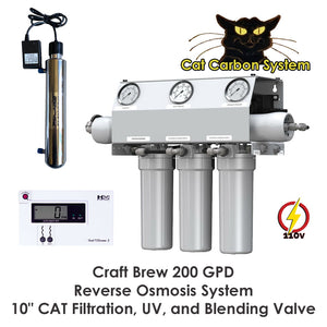 Craft Brew 200 With 10" CAT Carbon Filters, Blending Valve and UV.