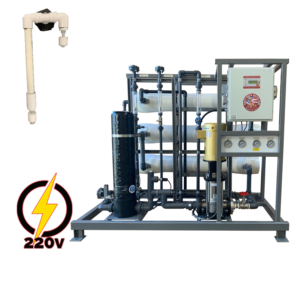 Craft Brew Pro Series 20,000 GPD Float Switch Reverse Osmosis Brewing System