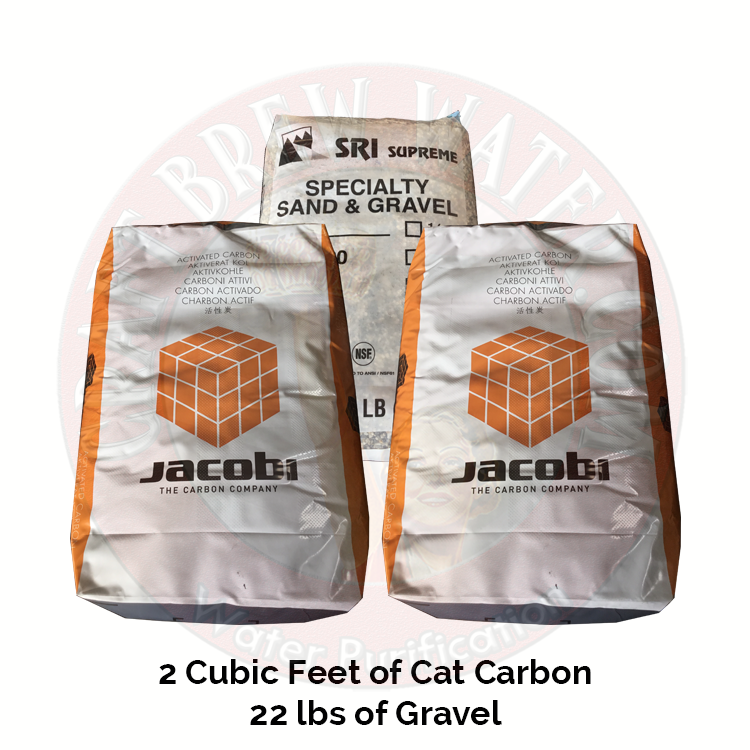2cf of Cat Carbon, 22lbs of Gravel