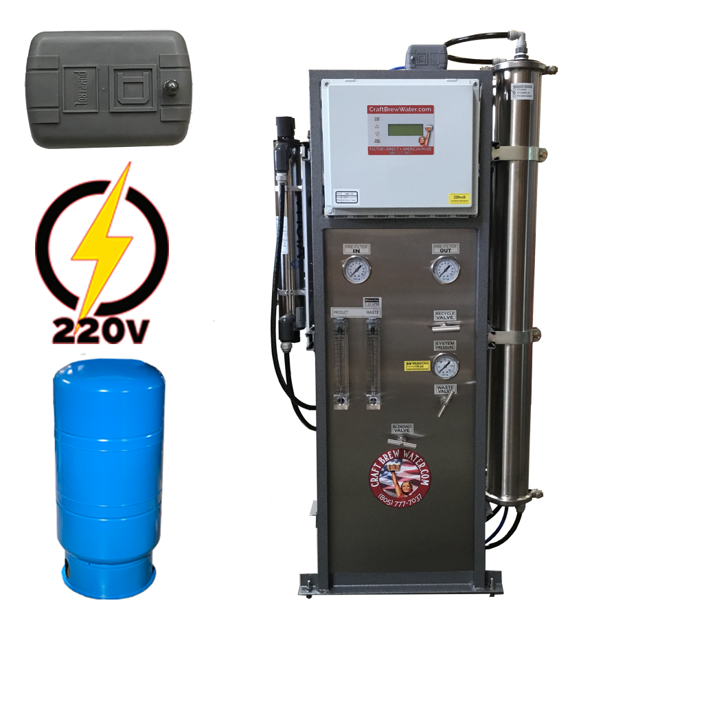 Craft Brew Pro Series 4000 GPD 220v, Pressure Switch Controlled Reverse Osmosis System